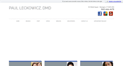 Desktop Screenshot of drpaulleckowicz.com